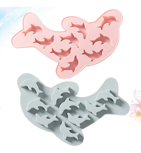 Moldes De Silicona Para Chocolate Con Forma De Delfín, 2 Uni
