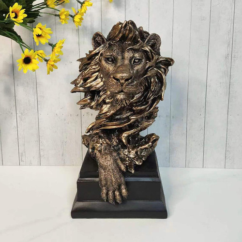 / Estatua De Cabeza De León, Estatua De Animales De 12