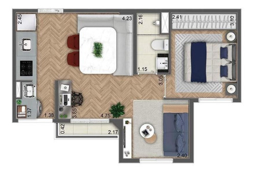 Apartamento Com 2 Dormitórios À Venda, 37 M² Por R$ 288.700,00 - Santa Teresinha - São Paulo/sp - Ap9140