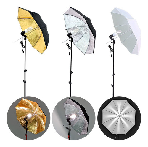 Kit de estúdio fotográfico Softbox Cicloramas Sombrilla