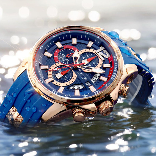 Reloj Deportivo Multifuncional Feice Con Correa De Silicona