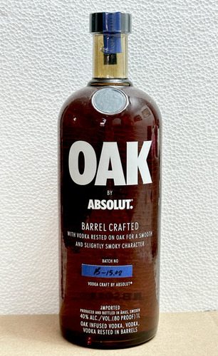 Absolut Vodka Oak Articulo De Colección Edición Limitada (Usado)