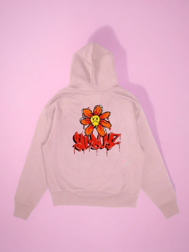 Hoodie Sudadera $ad Boys Frente Flore Atras Corrid Junior H