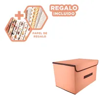 Comprar Caja Resistente Y Util 25x19x16cm Mostaza Y+papel De Regalo