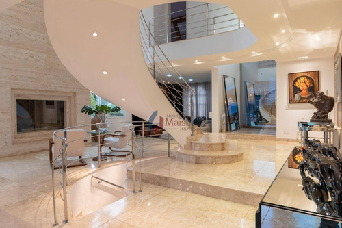 Casa Com 5 Dormitórios, Ampla Área Lazer, À Venda, 710 M² Por R$ 5.800.000 - Alphaville Graciosa - Pinhais/pr - Ca0125