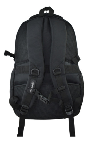 Mochila Sas Travel De Viaje Portanotebook Reforzada Multiuso Color Negro