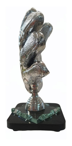 Imagen 4 de 4 de Trofeo Chapado De Premiacion Guante De Portero