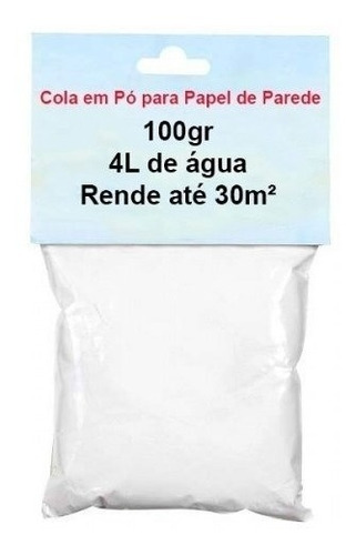 Cola Para Papel De Parede 100g Faz De 6 A 8 Rolos Promoção