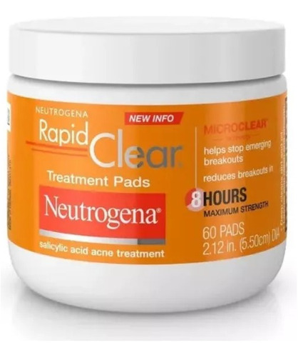 Neutrogena Rapid Clear Acne 60 Pads Faciales