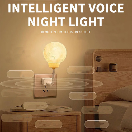 Una Luz Nocturna Inteligente Con Control De Voz Activada Por