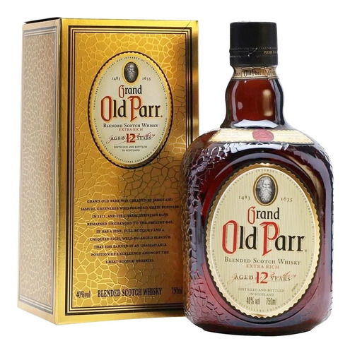 Whisky Old Parr De Luxe 12 Años X 750ml Con Estuche -  Sufin