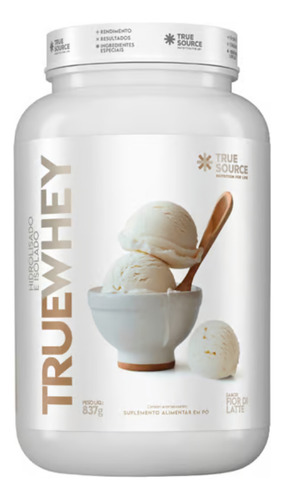 True Whey - Sabor Fior Di Latte - 837g - True Source
