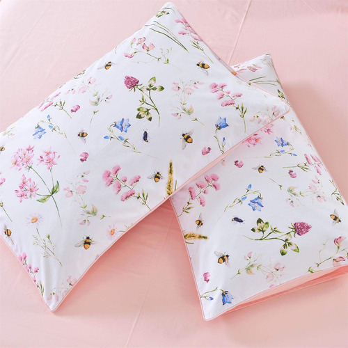 Juego De Ropa De Cama Boho De Flores Abeja Y Flor Para Cama