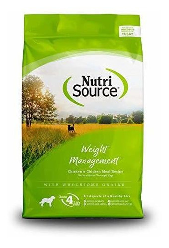 Alimento Para Perros Nutrisource Control De Peso 30 Lb.