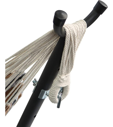 Hamaca Doble Amazon Basics Con Soporte Acero 213 Kg