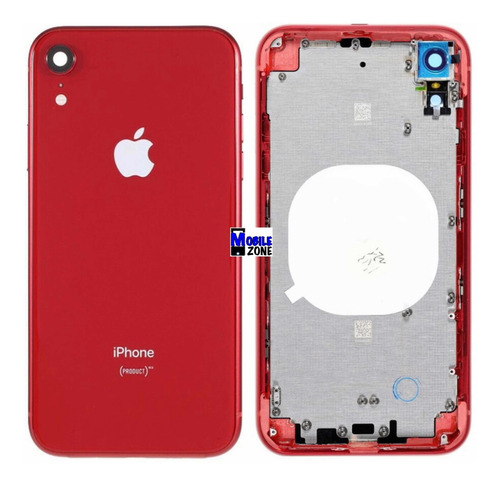 Imagen 2 de 2 de Carcasa Backcover iPhone XR Negro / Rojo