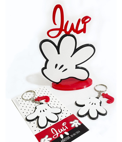 Llavero Mickey Mouse  Souvenir 3d X 20 Unidades  + Central