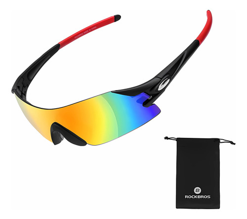 Óculos De Sol Ciclismo Policarbonato Espelhado Esportivo Proteção UV 400 Rockbros