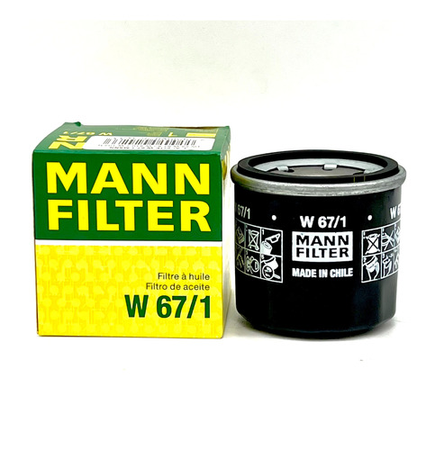 Filtro Aceite W67/1 (ex W67/80) Mann Filter Kia Mazda Nissan