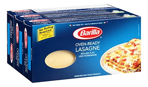 Pasta Lasaña Lista Para El Honro Barilla Pasta, 9 Onzas