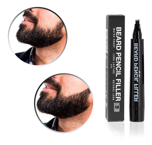 Lapiz Tattoo Fibron 4 Puntas  Rellenador De Barba Waterproof