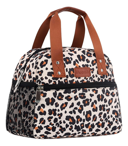 Bolsa Lanchera Deosk Estampado De Leopardo