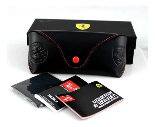 Ray-ban Rb4195m Scuderia Ferrari Polarized Cuadrado Azul Azul Espejado Azul Matte Azul Matte