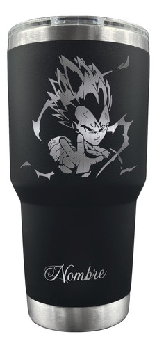 Vaso Térmico 30oz Majin Vegeta Dragon Ball Z Anime G. Láser