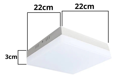 Panel Led Cuadrado Luz Blanco 36w Fsl
