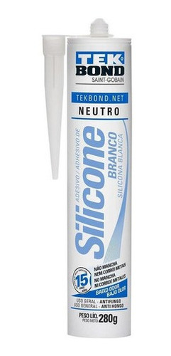 Silicona Neutra 280 Grs. Blanca Tekbond