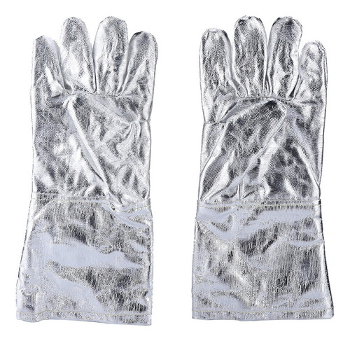 Guantes Aluminizados, Largos, De Seguridad, Resistentes Al F