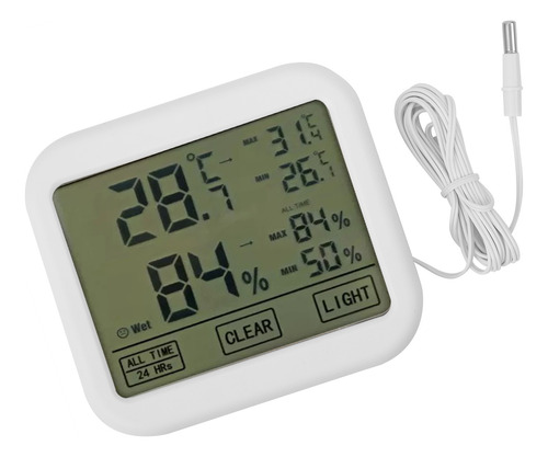 Monitor De Umidade Owe034 Termohigrômetro Lcd Digital De 4 P