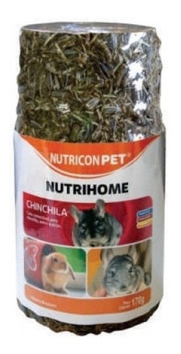 Ração Nutricon Pet Nutrihome Para Chinchilas Tubo - 170g