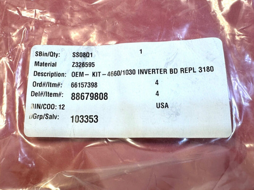 326595 Kit 4660-1030 Inverter Bd Repl 318074 Ccb