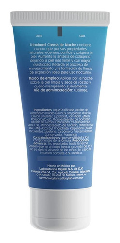 Imagen 2 de 2 de Trioximed Crema De Noche Con Ozono