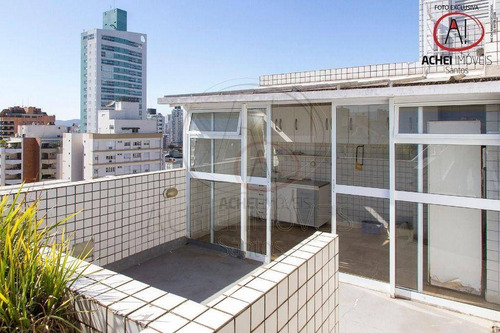 Imagem 14 de 30 de Cobertura Com 3 Dormitórios, 3 Suite, 2 Vagas Demarcas À Venda, 230 M² Por R$ 1.500.000 - Aparecida - Santos/sp - Co0113