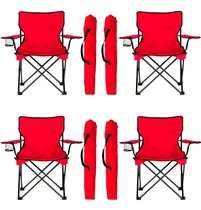 Comprar Set 4 Sillas Director Sillón Plegable Playa Camping Pesca 