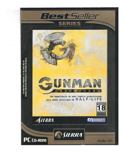 Jogo Game - Pc Cd Rom - Gunman Chronicles (2002) Orig. Novo