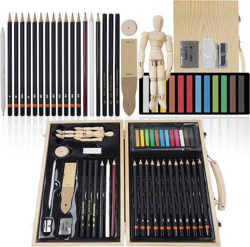 Kit De Dibujo Profesional De 36 Piezas Importado