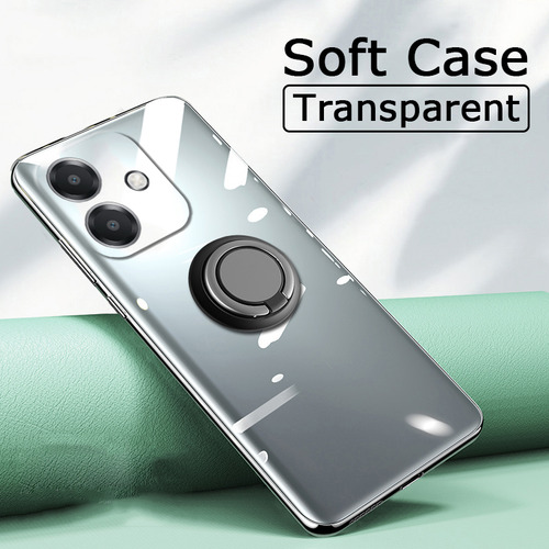 Funda Para Oppo A5 Pro Transparente Anillo+mica