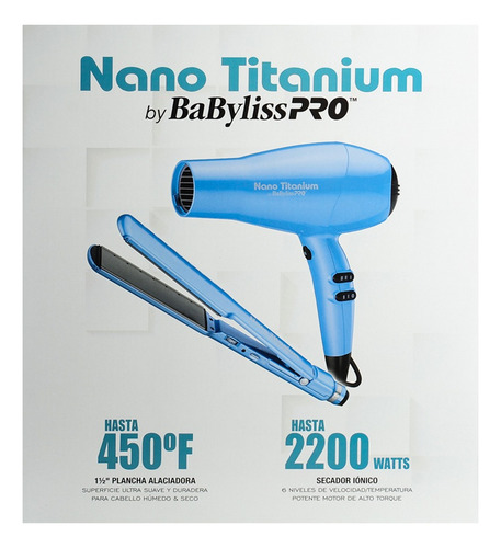 Kit Babyliss Plancha Alisado 2073 + Secador Pelo Profesional