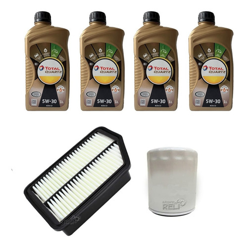 Kit Afinación Para Kia Forte 2.0 Aceite Total 5w30 Sintetico