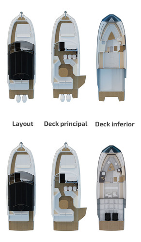 East Marine Punta, Lancha Fs355 Solarium De Proa Y Camarote