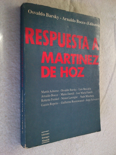 Respuesta A Martinez De Hoz - Autores Varios