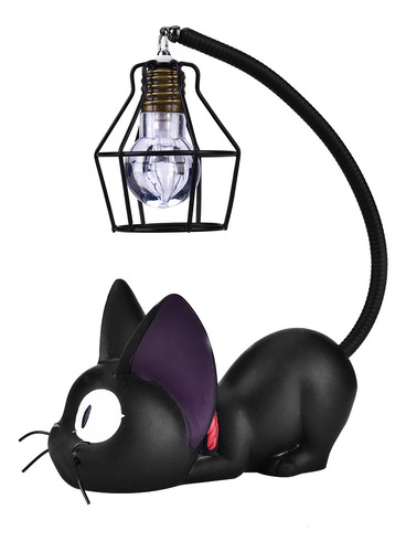 Lámpara De Escritorio Artesanal De Resina Con Forma De Gato