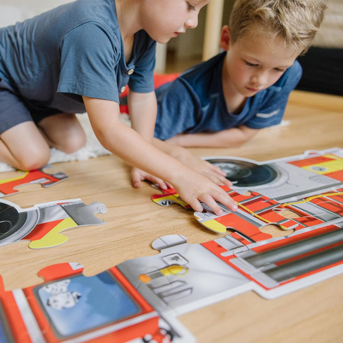 Puzzle De Suelo Jumbo Camión De Bomberos Melissa & Doug (...