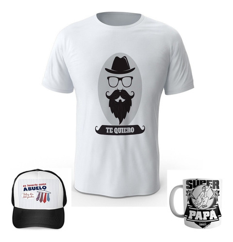 Combo Camiseta Mas Gorra Mas Mug Dia Del Padre R21