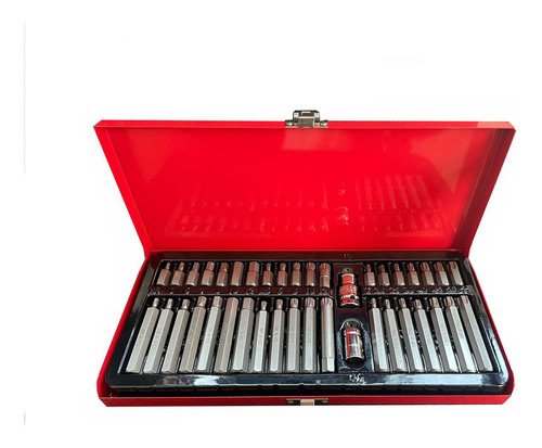 Set Kit Juego Puntas Corto Largo Torx Allen Imbus 40 Piezas