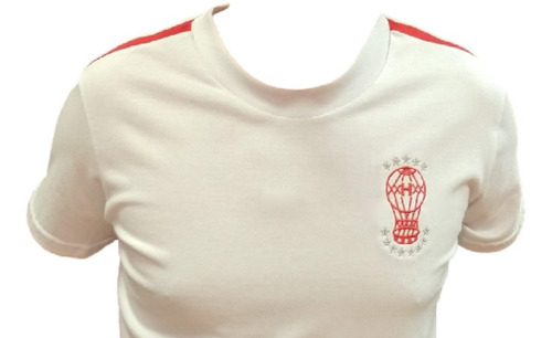 Imagen 4 de 5 de Remera C. A. Huracán De Algodón Blanca Globomanía