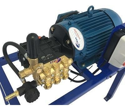 Imagen 3 de 8 de Hidrolavadora Industrial Apollo 7 Platino Trifásica 3200 Psi